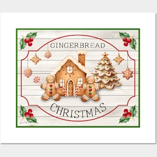 Christmas Gingerbread Posters and Art